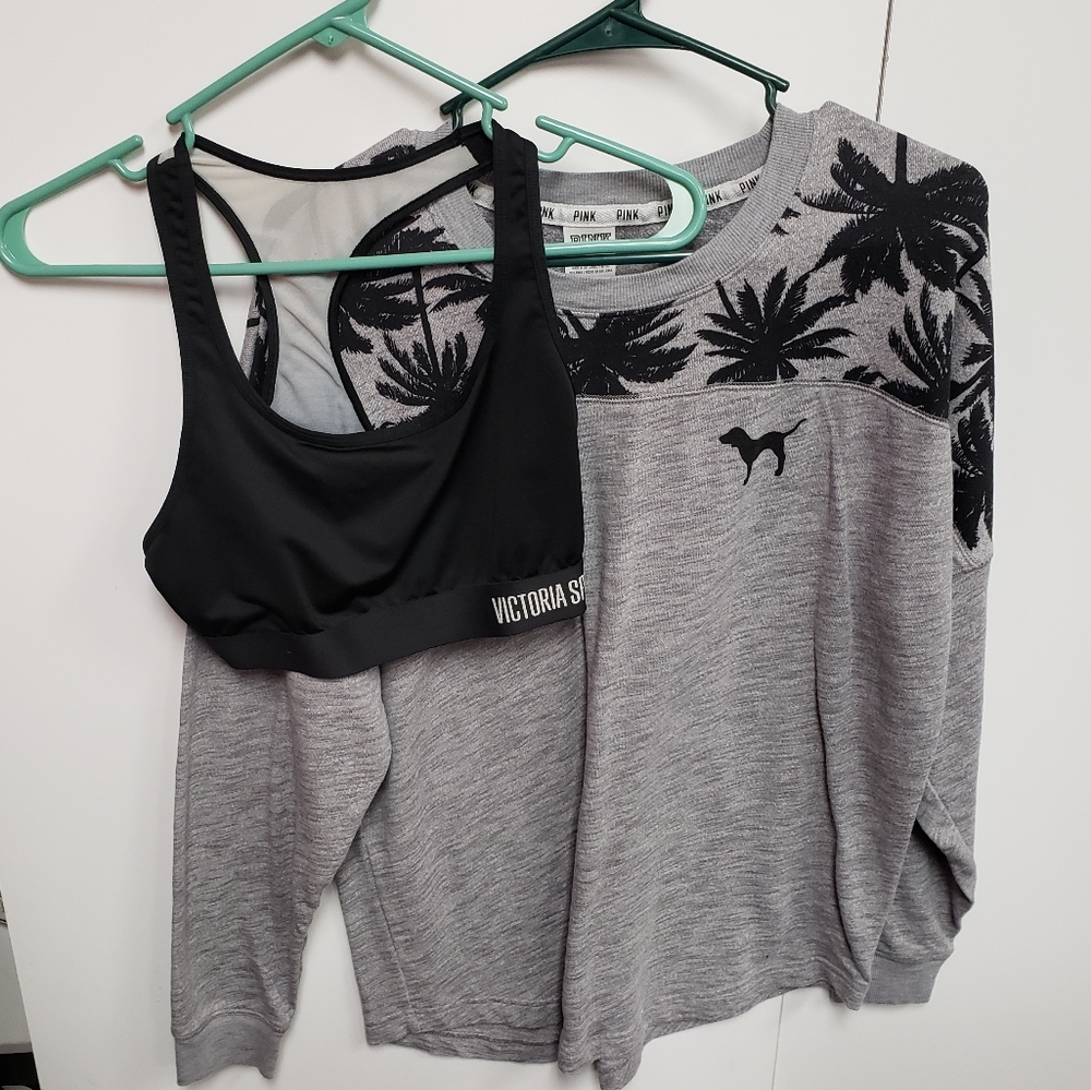 Sweatshirt and Bra Victoria's Secret Pink